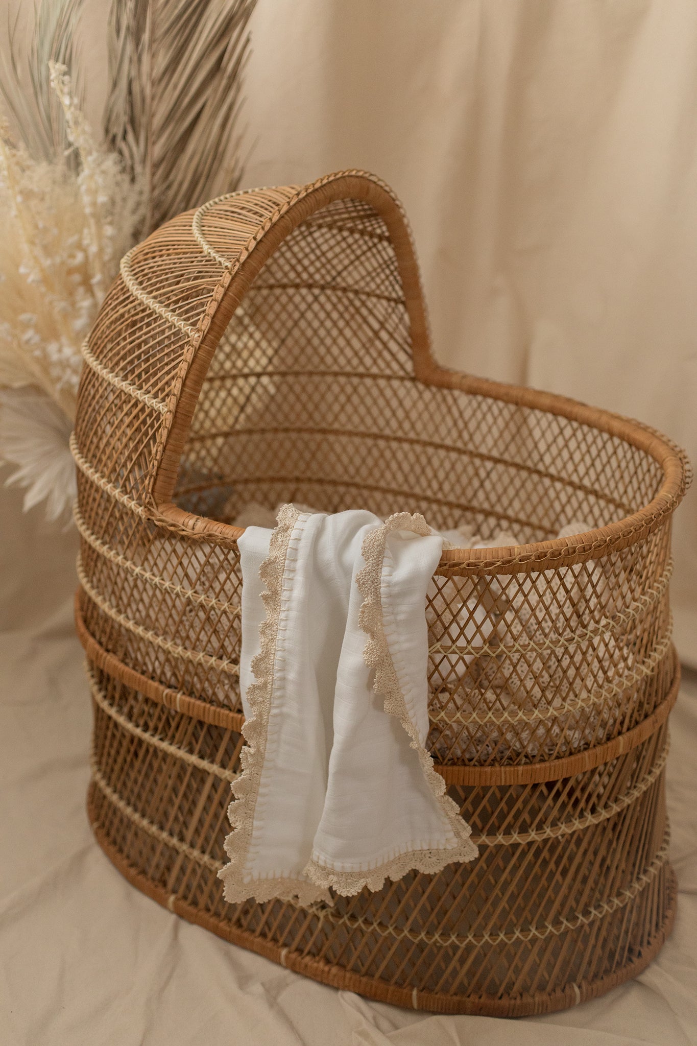 Ornate Crochet Edge Swaddle