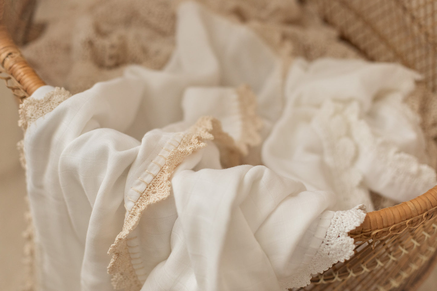 Ornate Crochet Edge Swaddle