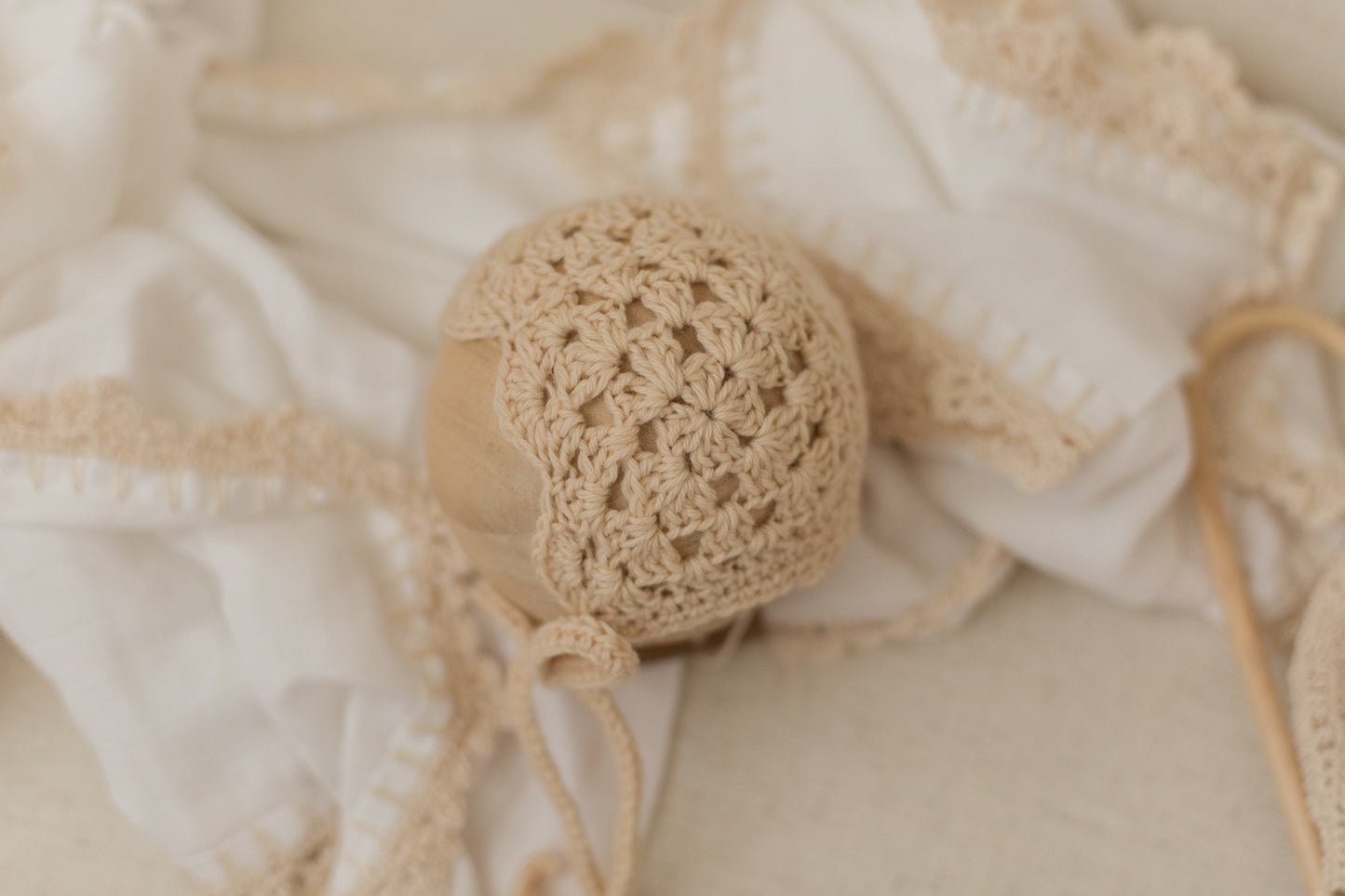 Granny Square Crochet Bonnet