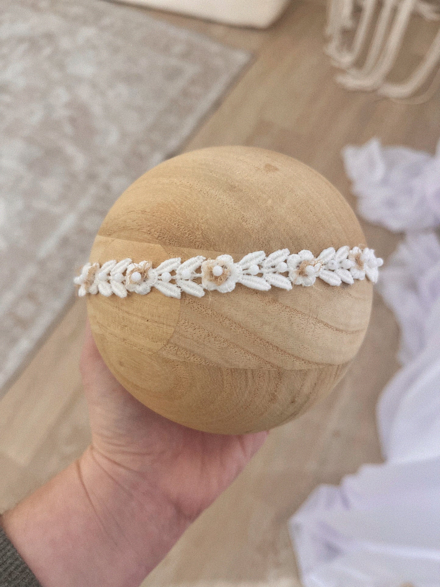 Beaded floral band
