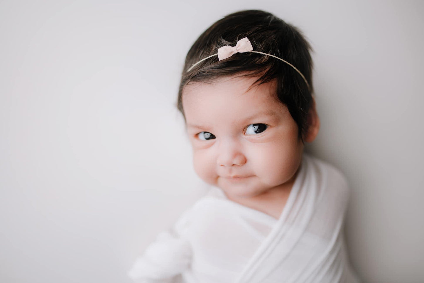 Single Suede Bitty Bow Band