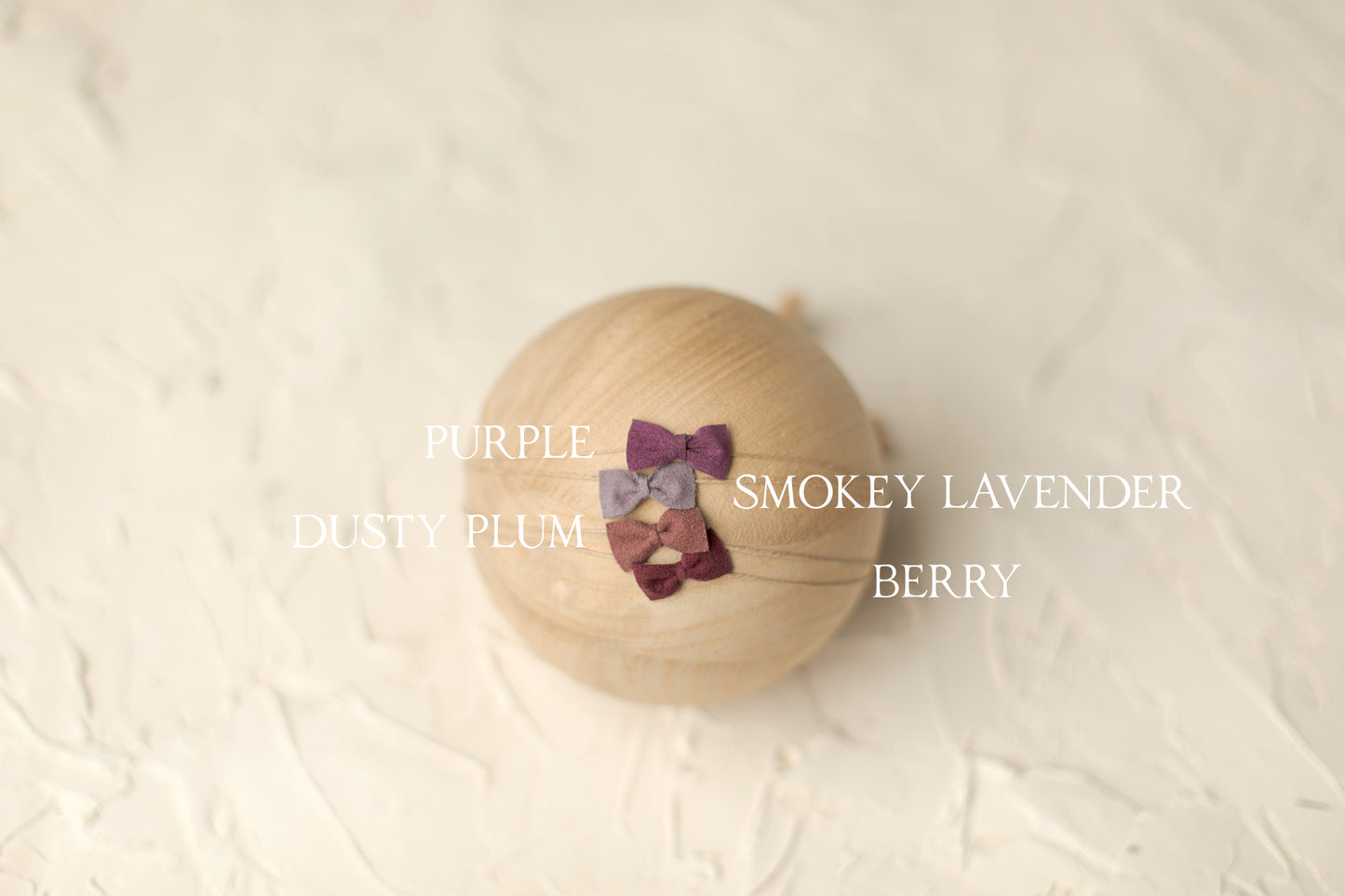 Single Suede Bitty Bow Band