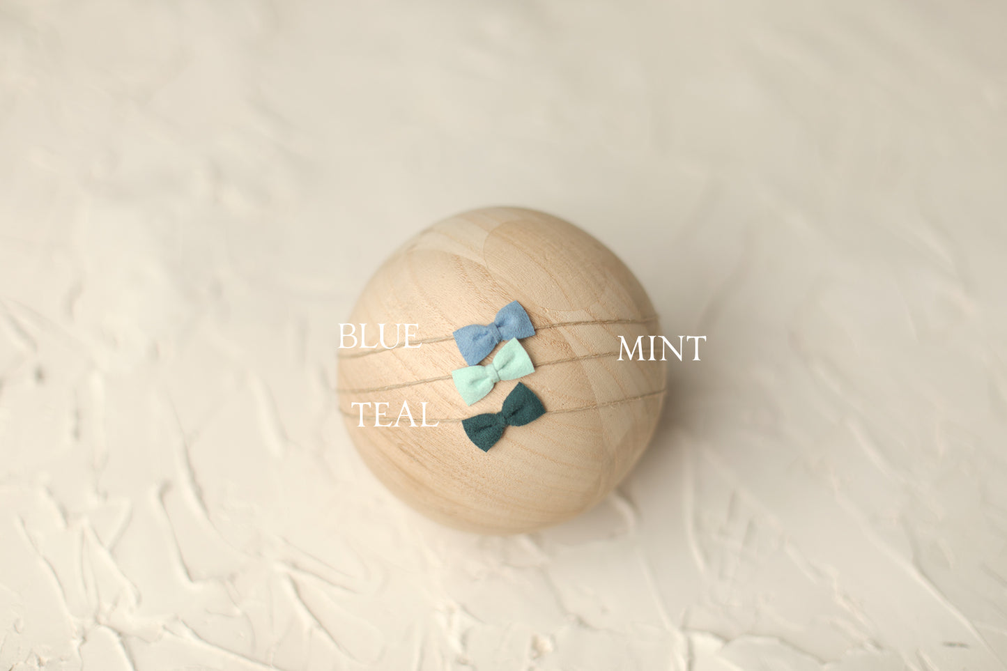 Single Suede Bitty Bow Band